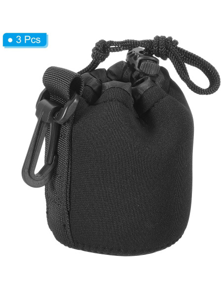 Bolsa Neopreno para Lentes PATIKIL 3 Pcs 75x100mm Negra Bolsa Neopreno para Lentes PATIKIL 3 Pcs 75x100mm Negra