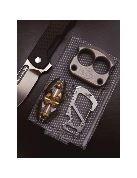 Multiherramienta Clip Carabiner KeyUnity KS00 Acero Inoxidable 7 en 1 Multiherramienta Clip Carabiner KeyUnity KS00 Acero Inoxidable 7 en 1