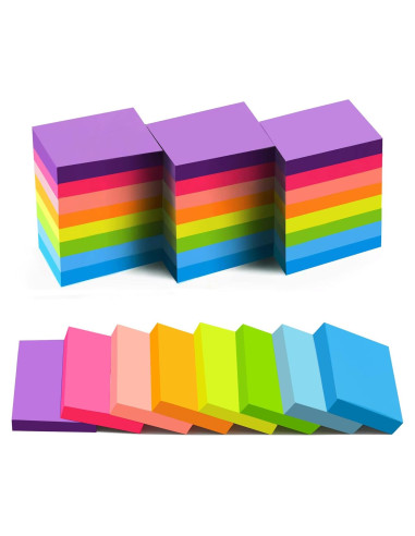 Notas Adhesivas YEECOK 3.81x5.08 cm 24 Pads 8 Colores