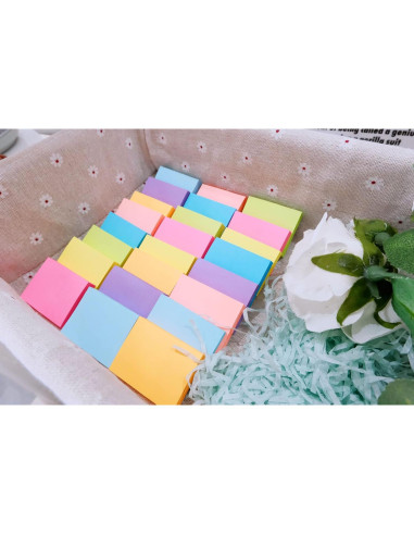 Notas Adhesivas YEECOK 3.81x5.08 cm 24 Pads 8 Colores