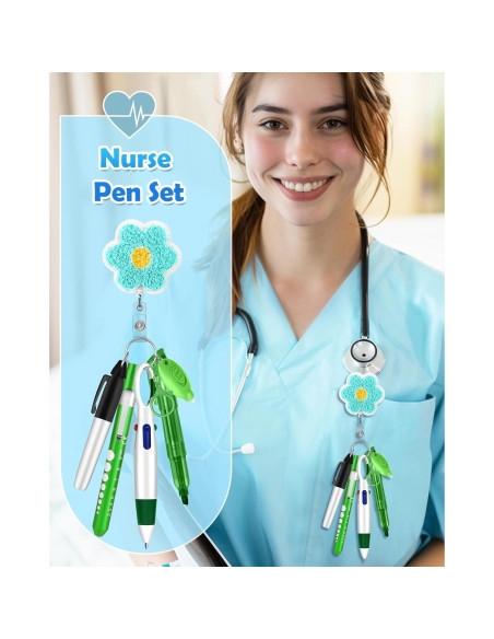 Conjunto de bolígrafos para enfermeras Plifal - Verde Conjunto de bolígrafos para enfermeras Plifal - Verde
