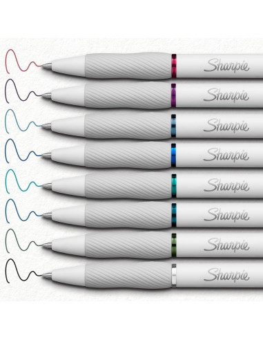 Bolígrafos de Gel Sharpie S-Gel Multicolor 0.7mm - 8 Unidades