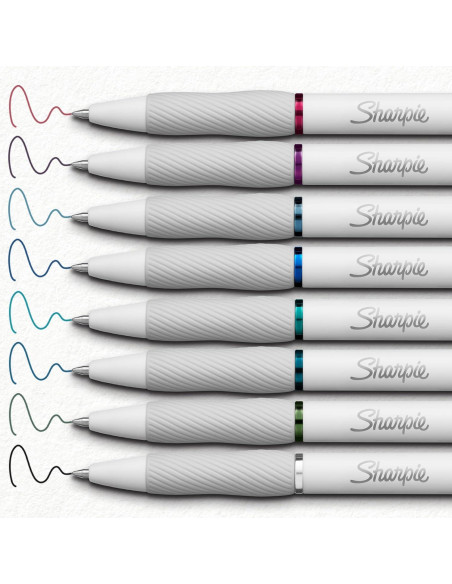 Bolígrafos de Gel Sharpie S-Gel Multicolor 0.7mm - 8 Unidades Bolígrafos de Gel Sharpie S-Gel Multicolor 0.7mm - 8 Unidades