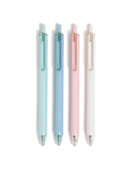 Set de 4 Bolígrafos de Gel U Brands U-Eco Motivo Pastel 0.7mm Set de 4 Bolígrafos de Gel U Brands U-Eco Motivo Pastel 0.7mm