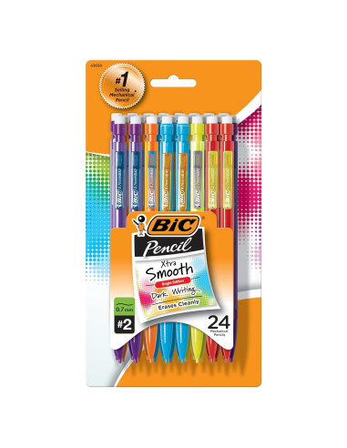 Lápices Mecánicos BIC Xtra-Smooth 0.7mm - 24 Unidades