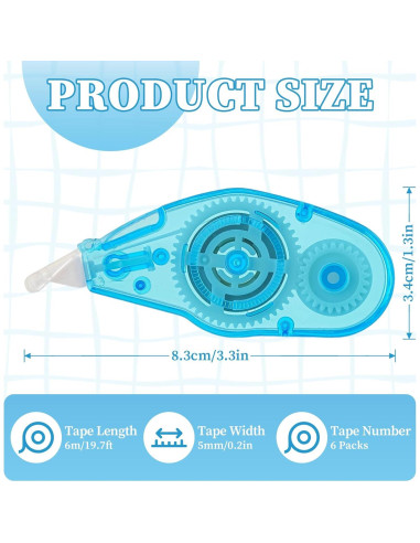 Cinta Correctora Mini TELEXSUN 5mm x 8m, Suave y Precisa