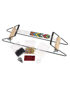 Kit de Telar de Cuentas de Metal The Beadsmith - Incluye 1000 Cuentas de Vidrio