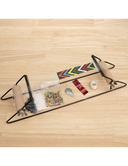 Kit de Telar de Cuentas de Metal The Beadsmith - Incluye 1000 Cuentas de Vidrio Kit de Telar de Cuentas de Metal The Beadsmith - Incluye 1000 Cuentas de Vidrio