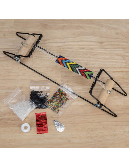 Kit de Telar de Cuentas de Metal The Beadsmith - Incluye 1000 Cuentas de Vidrio Kit de Telar de Cuentas de Metal The Beadsmith - Incluye 1000 Cuentas de Vidrio