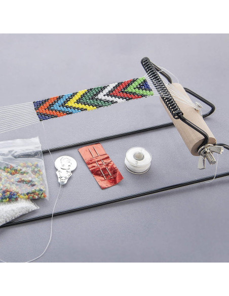 Kit de Telar de Cuentas de Metal The Beadsmith - Incluye 1000 Cuentas de Vidrio Kit de Telar de Cuentas de Metal The Beadsmith - Incluye 1000 Cuentas de Vidrio