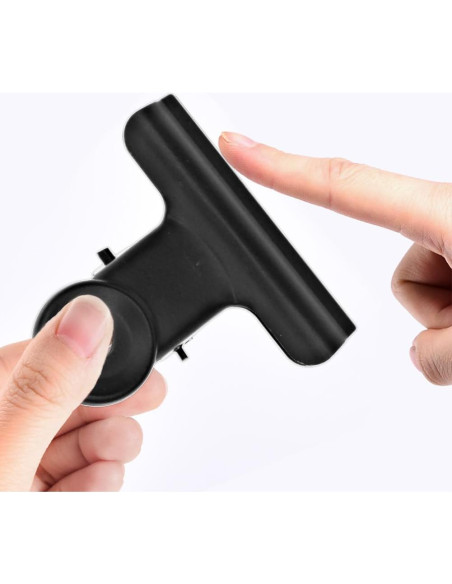 Clips de Papel Coideal Negros 5 cm - Paquete de 20 Clips de Metal Clips de Papel Coideal Negros 5 cm - Paquete de 20 Clips de Metal