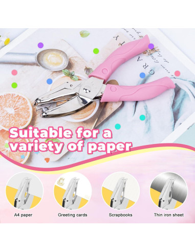 Juego de 3 Perforadoras de Papel UCEC - Círculos 1.5/3/6 mm