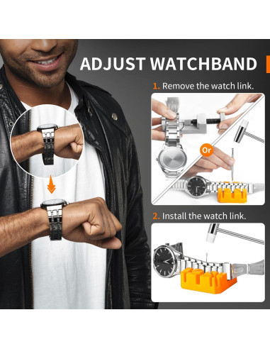 Kit de Herramientas para Relojes JOREST 2024, 12 Piezas