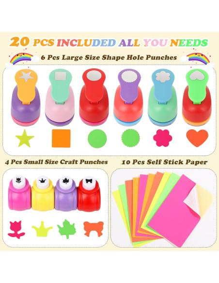 Juego de Perforadoras de Papel MAPVOLUT 10 Piezas para Manualidades Juego de Perforadoras de Papel MAPVOLUT 10 Piezas para Manualidades