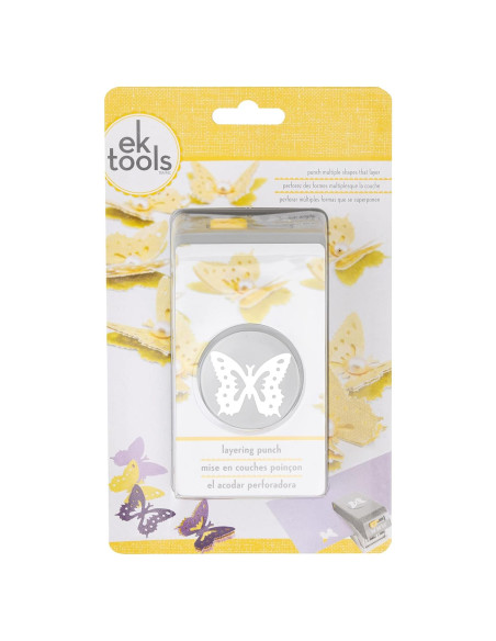 Troqueladora de Papel en Capas Mariposa EK Tools 3.18 cm Troqueladora de Papel en Capas Mariposa EK Tools 3.18 cm