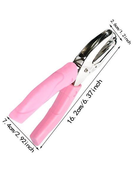 Perforadora de Papel Manual Yuntop 1.5mm Rosa con Bandeja Perforadora de Papel Manual Yuntop 1.5mm Rosa con Bandeja