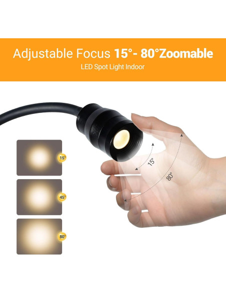 Luz de Lectura LED TraLiGu con Clip y Cuello de Ganso 10W Luz de Lectura LED TraLiGu con Clip y Cuello de Ganso 10W