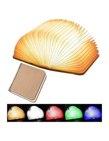 Luz de Libro LED Tiuredx Plegable Magnética 5 Colores