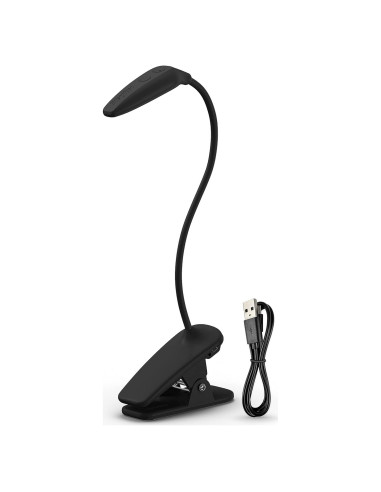 Luz de Libro LED Recargable Energizer con Clip y USB Negro