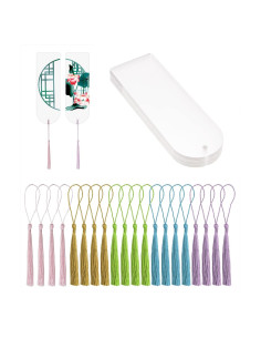 Marcadores de Página Acrílico Claro Penta Angel 20 Pcs DIY