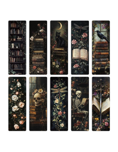 Marcadores de Libros Góticos AFRITEE - 20 Pcs Vintage 14.99x5 cm
