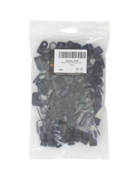 Abrazaderas de Cable Nylon GTSE 3/8" Negro Paquete 100 Unidades Abrazaderas de Cable Nylon GTSE 3/8" Negro Paquete 100 Unidades