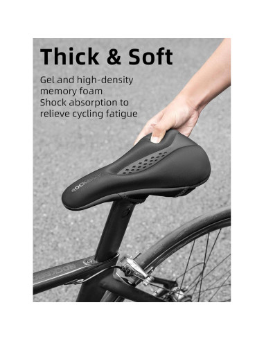 Funda de Asiento de Bicicleta ROCKBROS Gel Acolchado 28.7x18cm