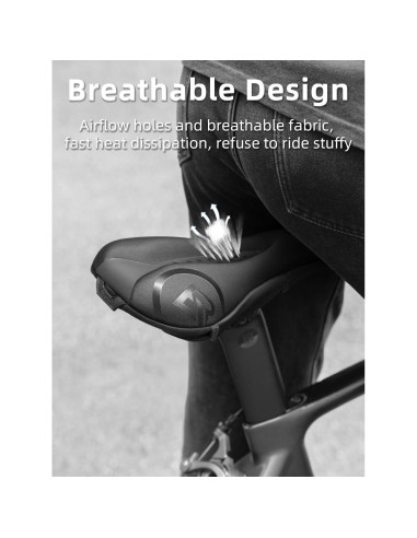 Funda de Asiento de Bicicleta ROCKBROS Gel Acolchado 28.7x18cm