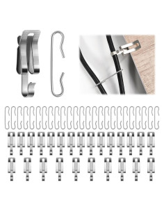 50 Clips de Cable Térmico TTQ para Techo - Aluminio Resistente