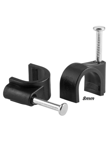 Paquete de 100 Clips de Cable con Clavos Zongwo 8mm para Organizar