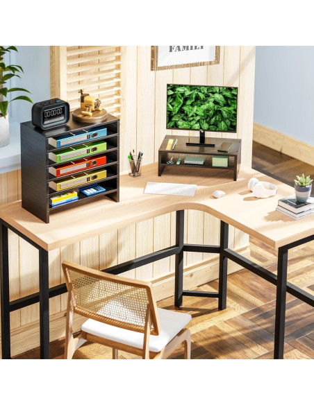Soporte Elevador de Monitor Simpple Trending 2 Niveles Negro Soporte Elevador de Monitor Simpple Trending 2 Niveles Negro