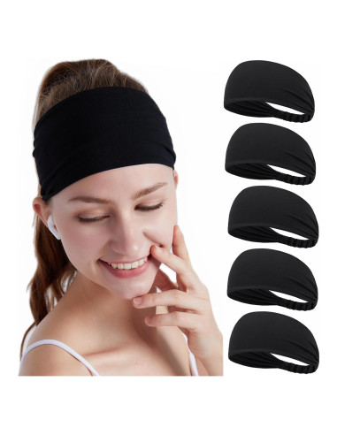 Cintas para el cabello DASUTA - Paquete de 5 negras unisex