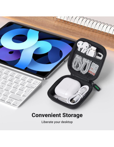 Estuche UGREEN para Auriculares Inalámbricos Negro Impermeable