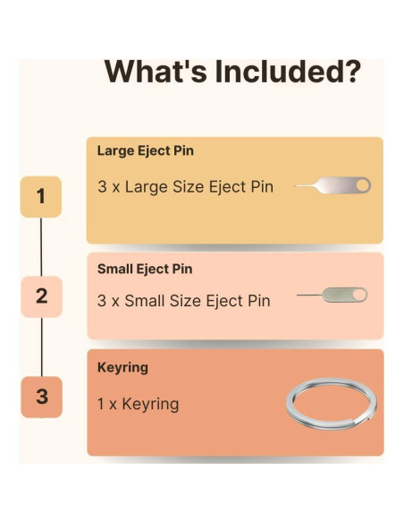 6 Piezas Herramienta Extracción Tarjeta SIM PHONSUN Universal 6 Piezas Herramienta Extracción Tarjeta SIM PHONSUN Universal