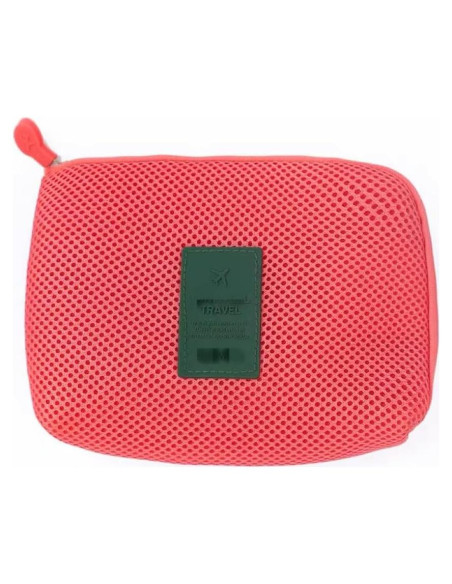 Bolsa de Almacenamiento de Cables AIQIBAO Roja 16x12cm Bolsa de Almacenamiento de Cables AIQIBAO Roja 16x12cm