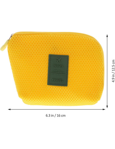 Bolsa de Almacenamiento de Cables AIQIBAO Roja 16x12cm