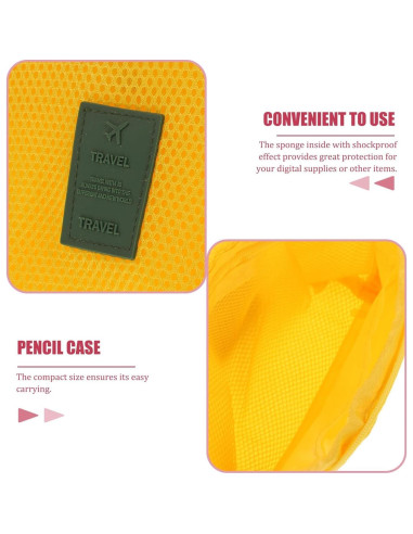 Bolsa de Almacenamiento de Cables AIQIBAO Roja 16x12cm