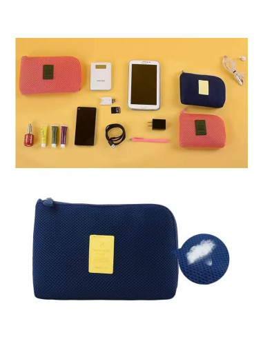 Bolsa de Almacenamiento de Cables AIQIBAO Roja 16x12cm