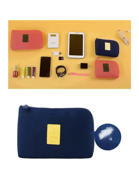 Bolsa de Almacenamiento de Cables AIQIBAO Roja 16x12cm Bolsa de Almacenamiento de Cables AIQIBAO Roja 16x12cm