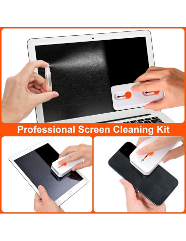 Kit de limpieza para teclado y pantalla Alatinlamp - Naranja
