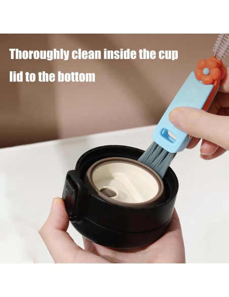 Cepillo de Limpieza 3 en 1 Swicado para Botellas y Tazas