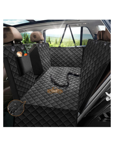 Cubierta de Asiento para Perros Nzonpet XL Impermeable Negro