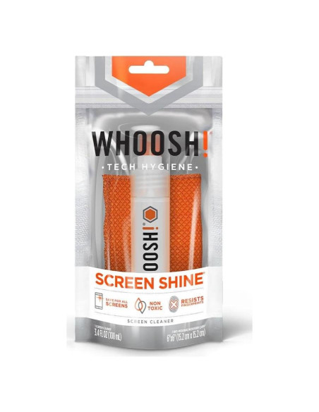 Limpiador de Pantallas WHOOSH! Go XL - 100 ml con Paño Microfibra Limpiador de Pantallas WHOOSH! Go XL - 100 ml con Paño Microfibra