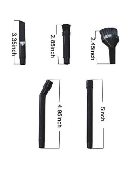 Kit Universal de Accesorios para Aspiradora EZ SPARES 7 Piezas Kit Universal de Accesorios para Aspiradora EZ SPARES 7 Piezas