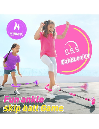 Bola de Salto Flooyes con Contador LED - Juguete para Niñas 6-12 Años