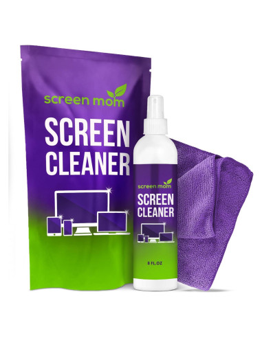 Spray Limpiador de Pantallas Screen Mom 236ml + Paño Microfibra