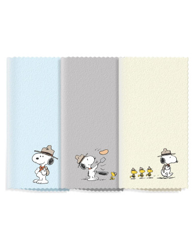 Paquete de 3 Paños de Microfibra Snoopy para Gafas y Pantallas