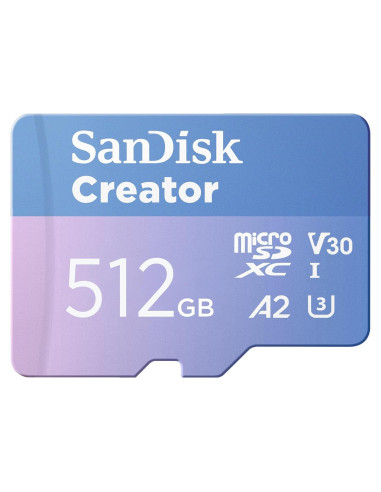 Tarjeta microSD SanDisk 512GB UHS-I con Adaptador SD 4K
