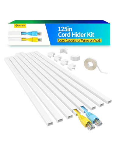Ocultador de Cables Yecaye CMC03 Blanco 3.18x1.5x1 cm