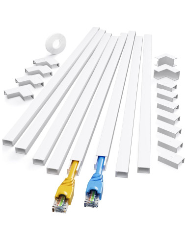 Ocultador de Cables Yecaye CMC03 Blanco 3.18x1.5x1 cm